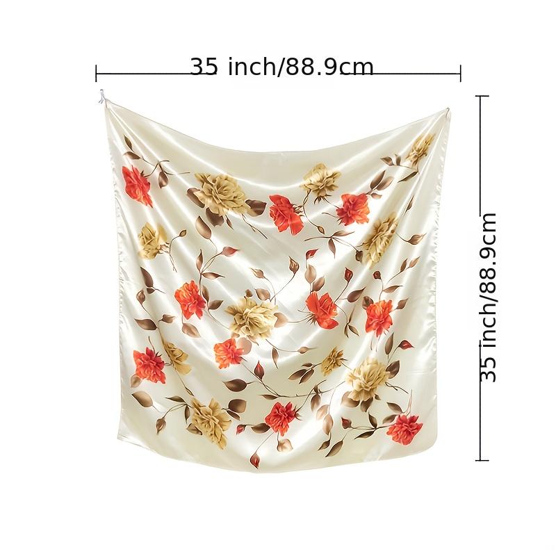 Silk Square Scarf Breathable Turban Ladies Accessories Sun Protection Shawl