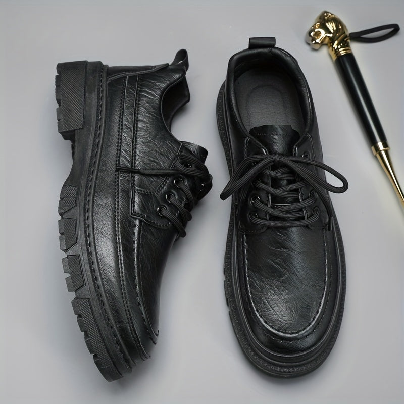 Men's Leather Derby Shoes Wear resistant Non Slip Dress Shoes
