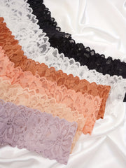 6pcs Floral Lace Thongs Soft & Comfy Stretch Panties Women's Lingerie