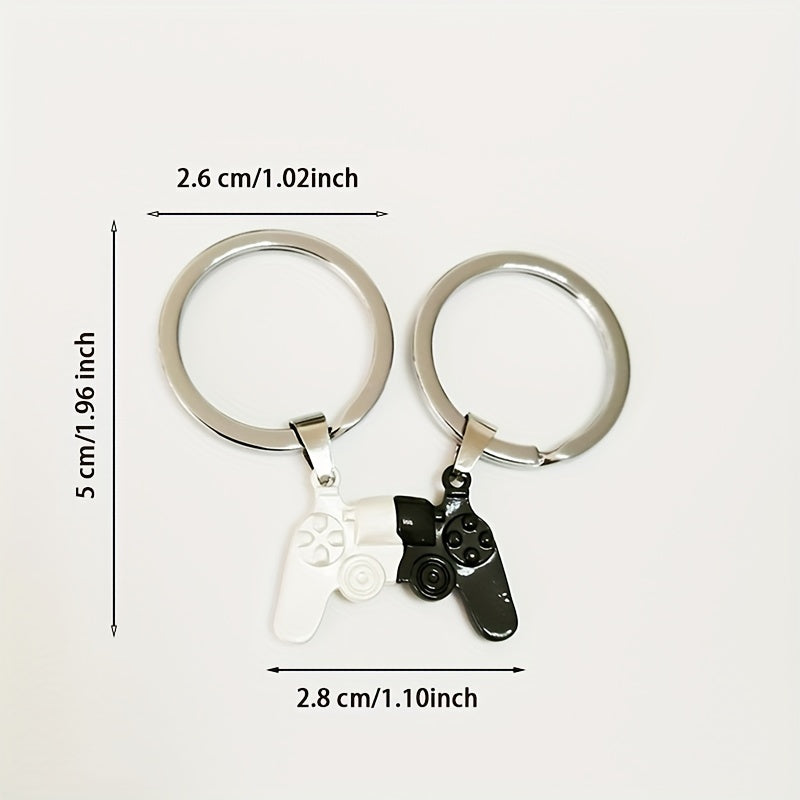 Cartoon Game Controller Keychain Magnet Keyring Gift