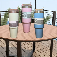 900ml Stainless Steel Water Bottle Insulation Cup For Fitness Outdoor Sports