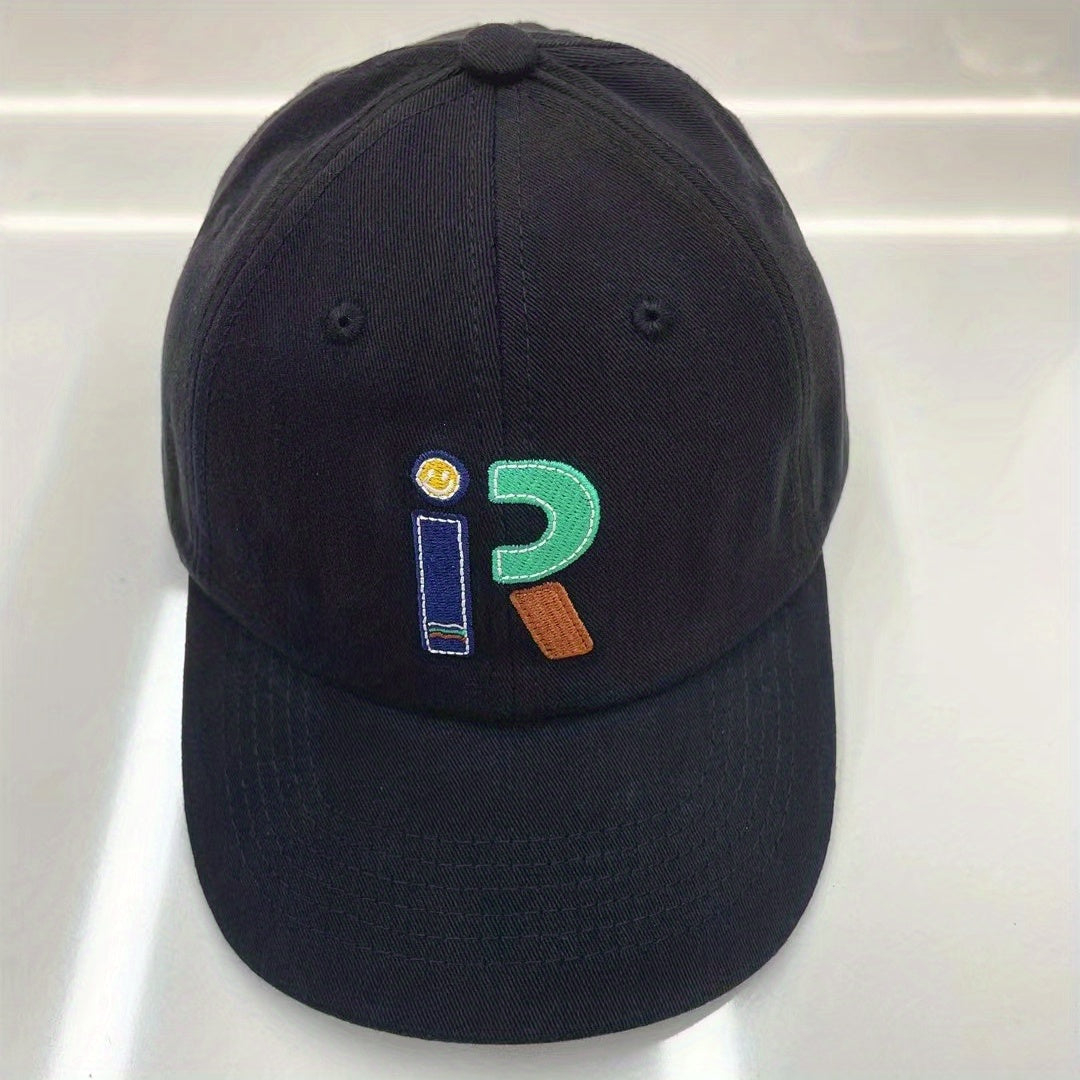 Unisex Breathable Wide-brimmed Baseball Cap With Letter Embroidery
