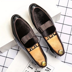Men's Slip-on Leather Business Casual Shoes