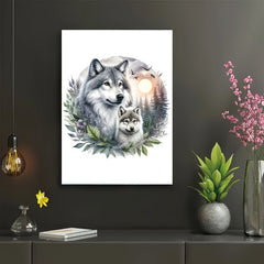 Expert Wolf Wooden Puzzle for Adults Unique Irregular Circular Pieces