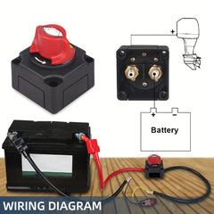 300A 12V Isolator Switch for Marine Boat Car RV ATV