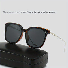 Men's Polarized Sunglasses UV Protection Large Frame Metal Unisex Couple