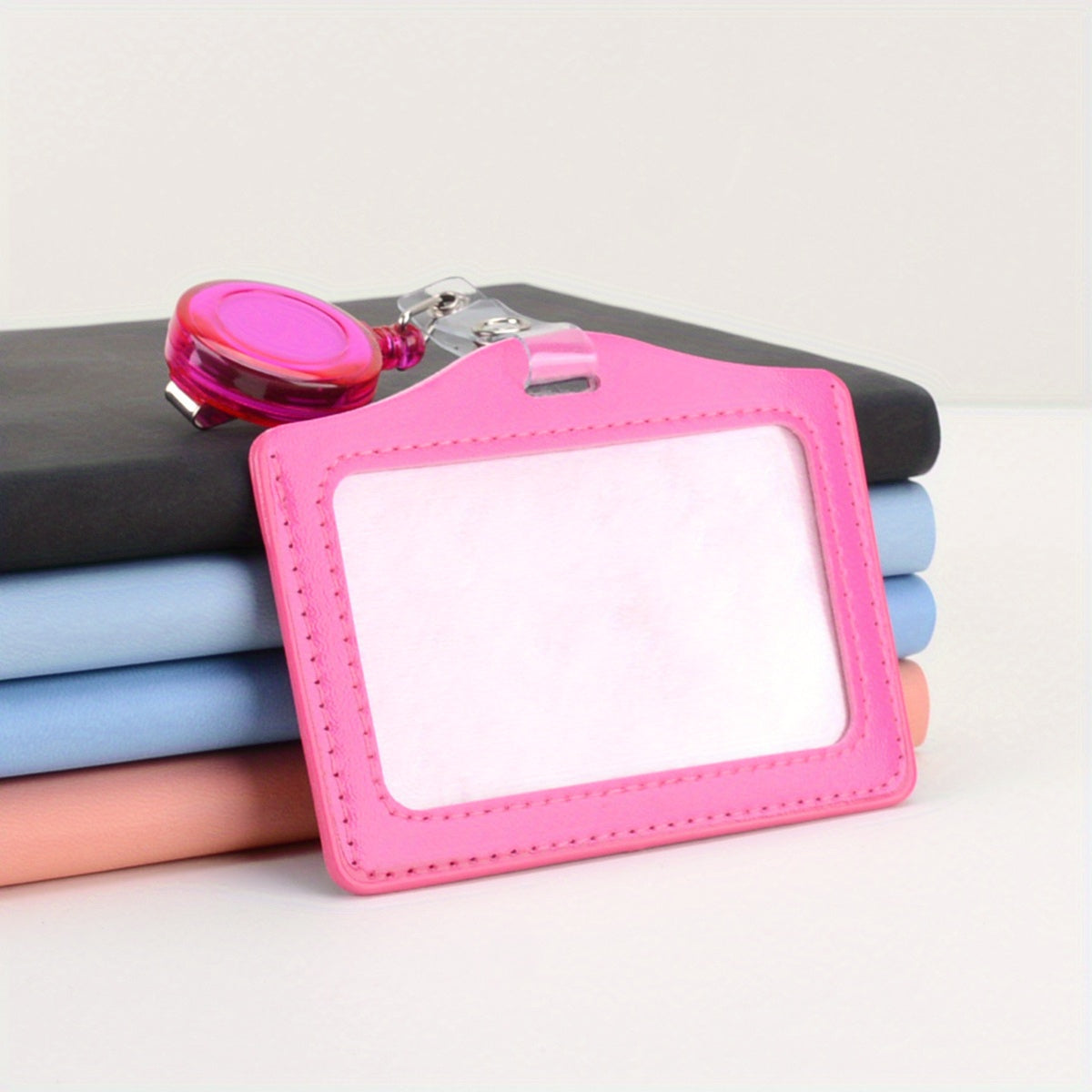 Card Sleeve w/ Easy Pull Buckle Lanyard for Work Card Access