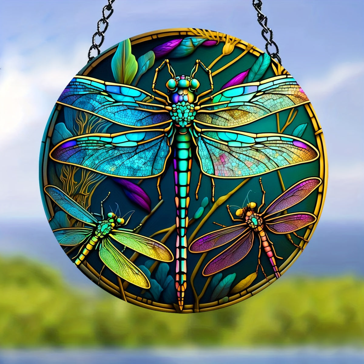 Dragonfly Window Hanging for Magical Home Decor