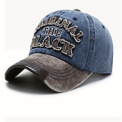 Embroidered Baseball Cap Washed Distressed Outdoor Sun Hat