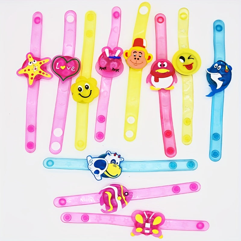 Kids Glitter Silicone Bracelet Toy - Mixed Random Hair