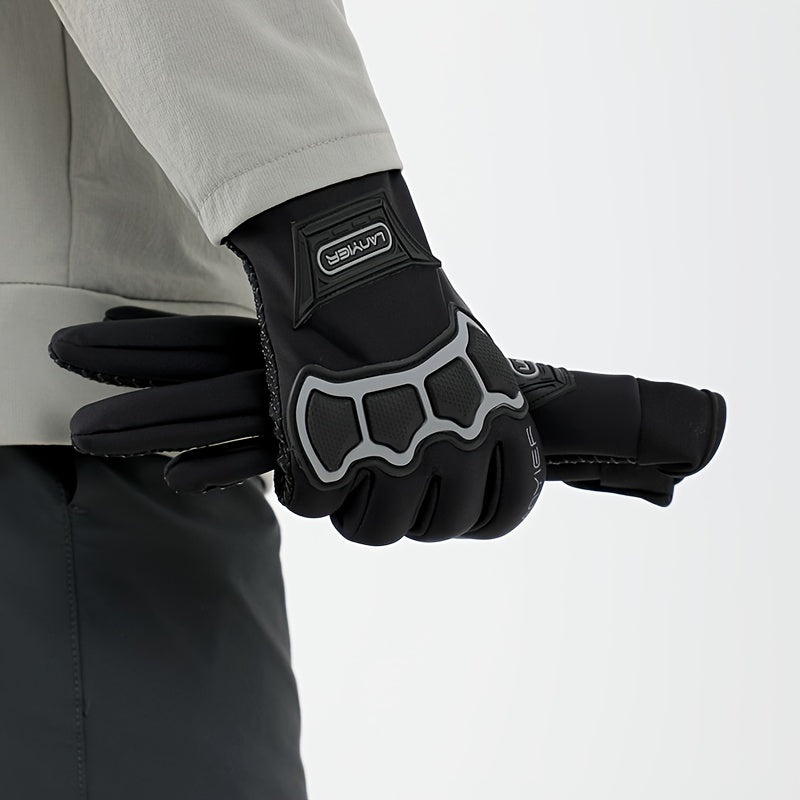 Thick Warm Windproof Cycling Gloves Touch Screen Fitness Gloves