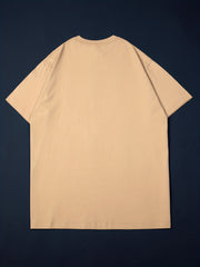 Creative Pattern Graphic Cotton Crew Neck T shirt for Summer
