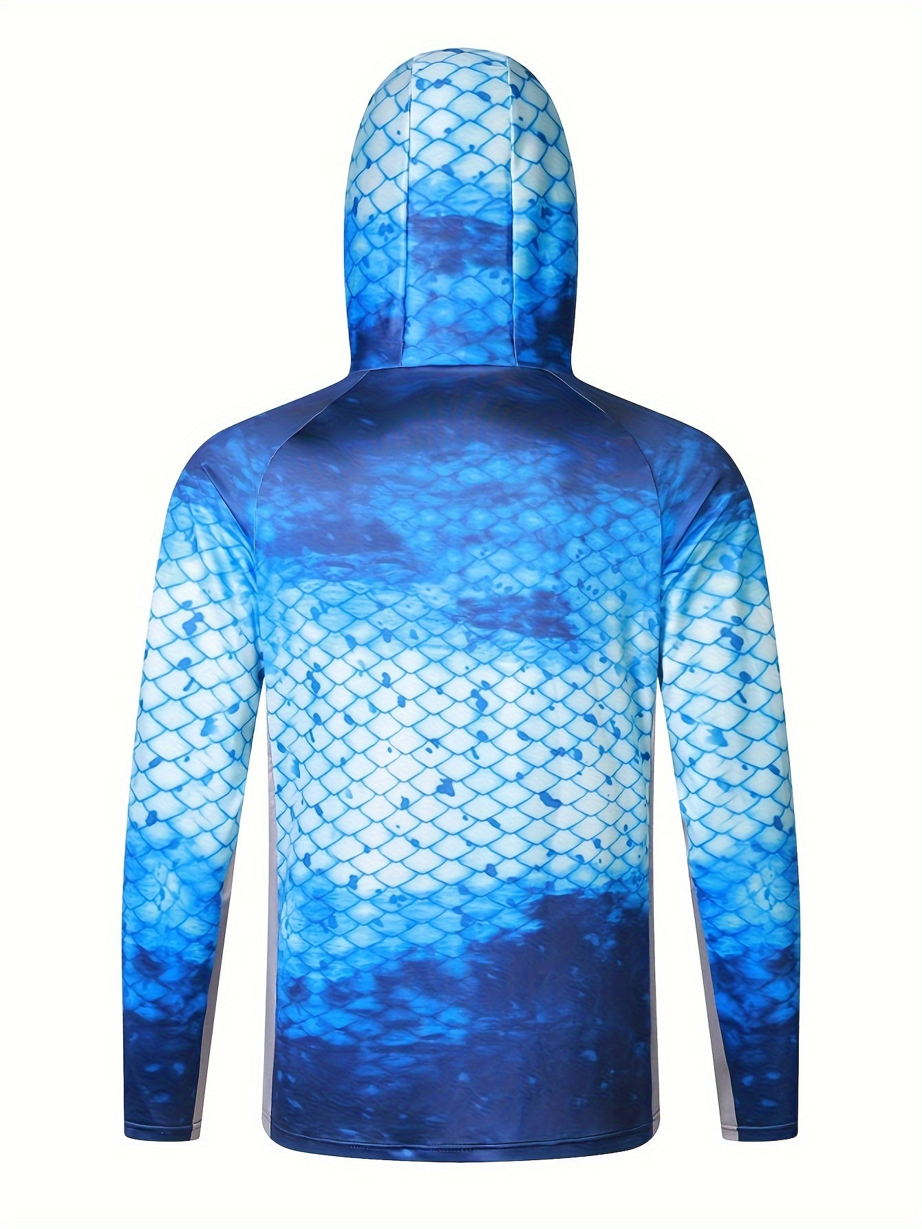 Men's Full Body Pattern Long Sleeve UV Sunscreen Fishing Shirt
