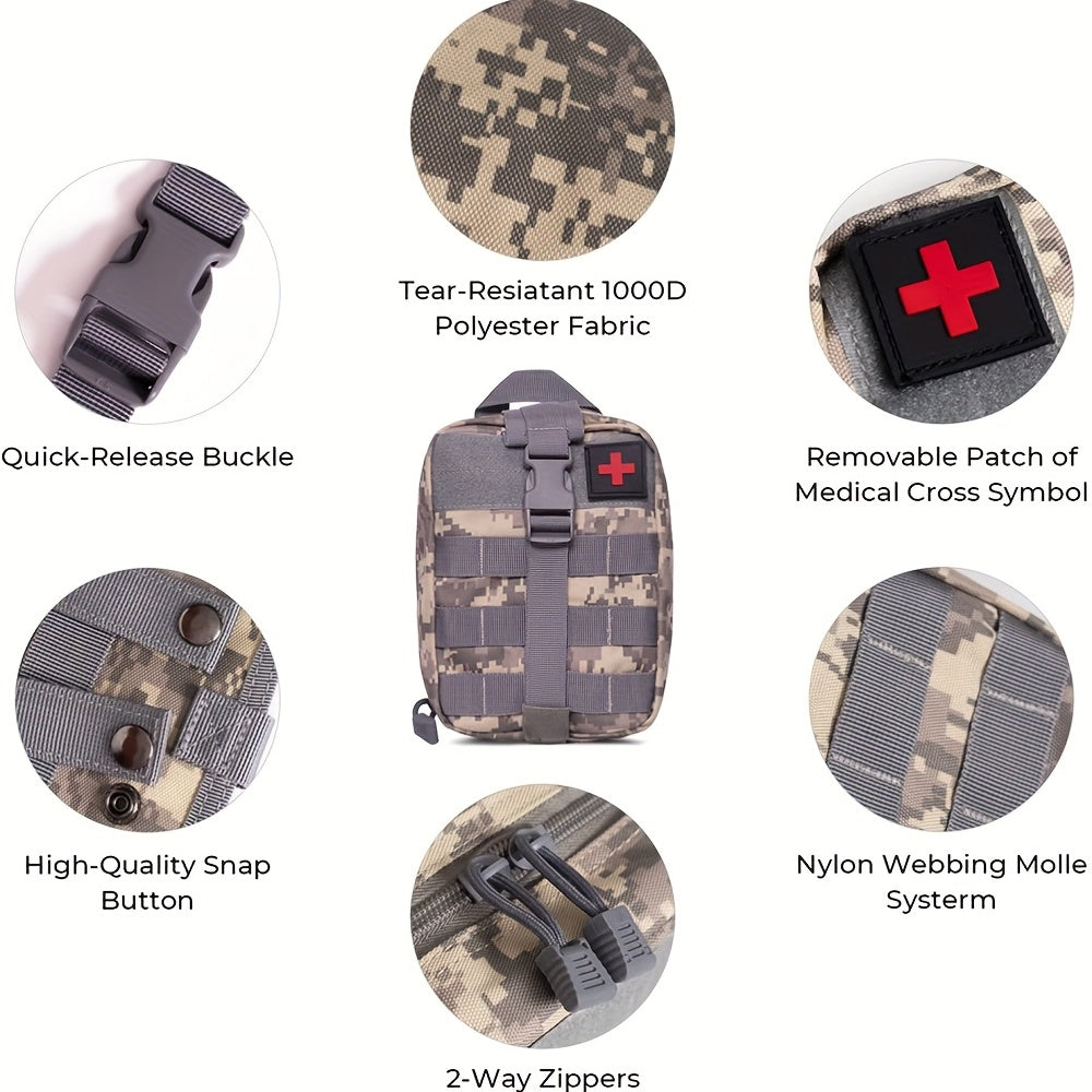 Emergency First Aid Waist Pack Molle Rip Away for Hiking Camping Cycling