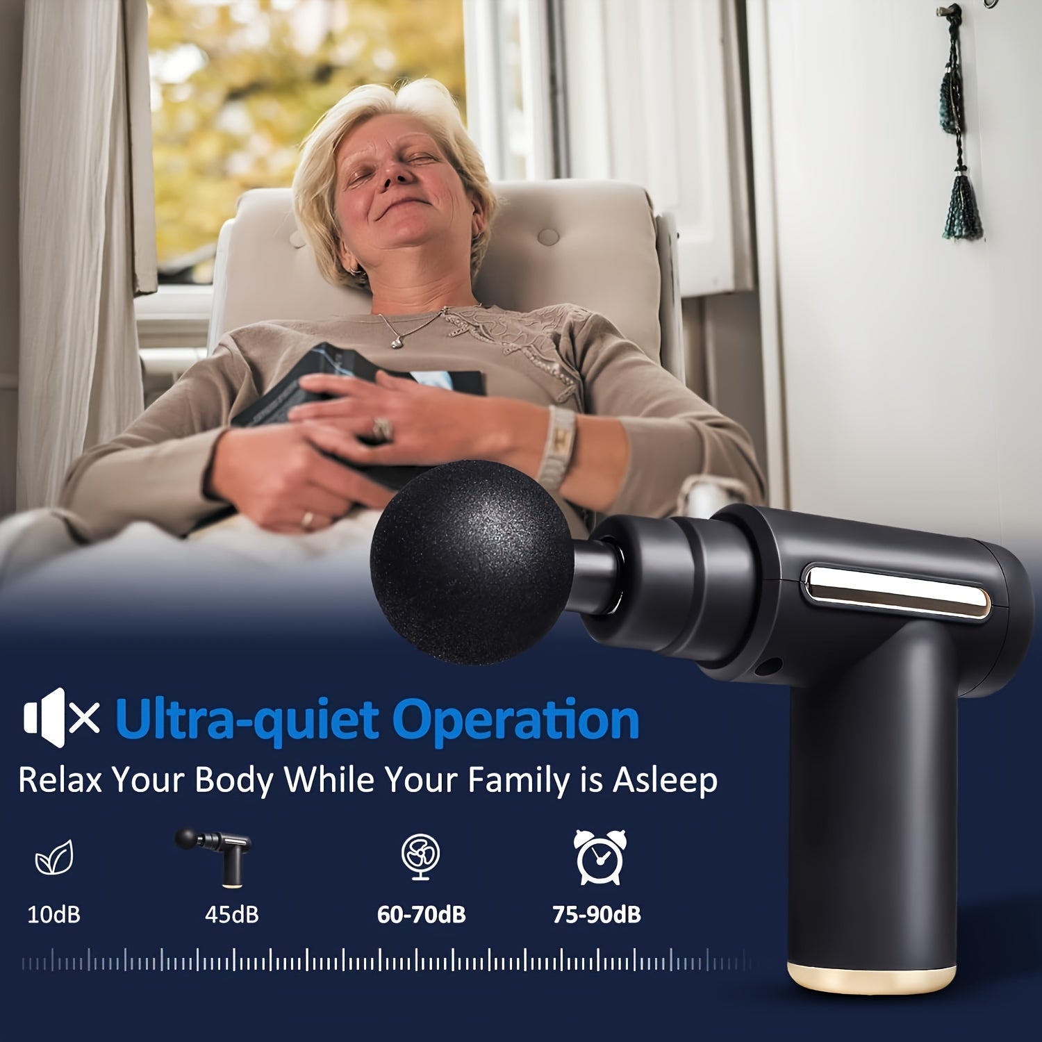 Mini Massage Gun Handheld Muscle Massager Silent