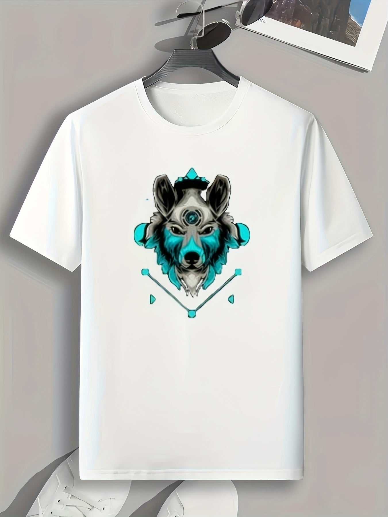 Animal Print Men's Sports Tee - Stylish Outdoors Fitness Clothing