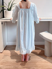 Girls Ruffle Trim Princess Dress Pajamas Kids Nightdress