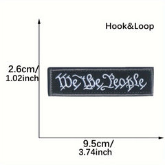 We The People Embroidered Morale Patch PVC Applique