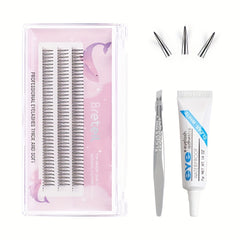 3 Rows A-shaped Lashes Cluster Grafted Eyelashes Set