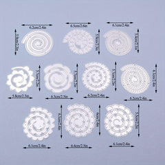1pc Spiral Flower Metal Cutting Dies DIY Paper Crafts
