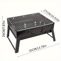 Gorworks Stainless Steel Portable Charcoal BBQ Grill - Outdoor & Indoor Use