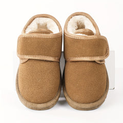 Girl's Solid Snow Boots Warm Fleece Cozy Non slip Ankle Boots