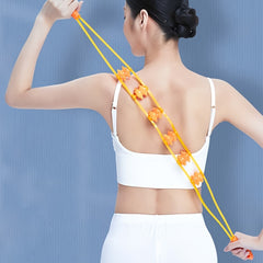 6-Wheel Body Strip Massager for Neck & Spine Manual Massage Roller