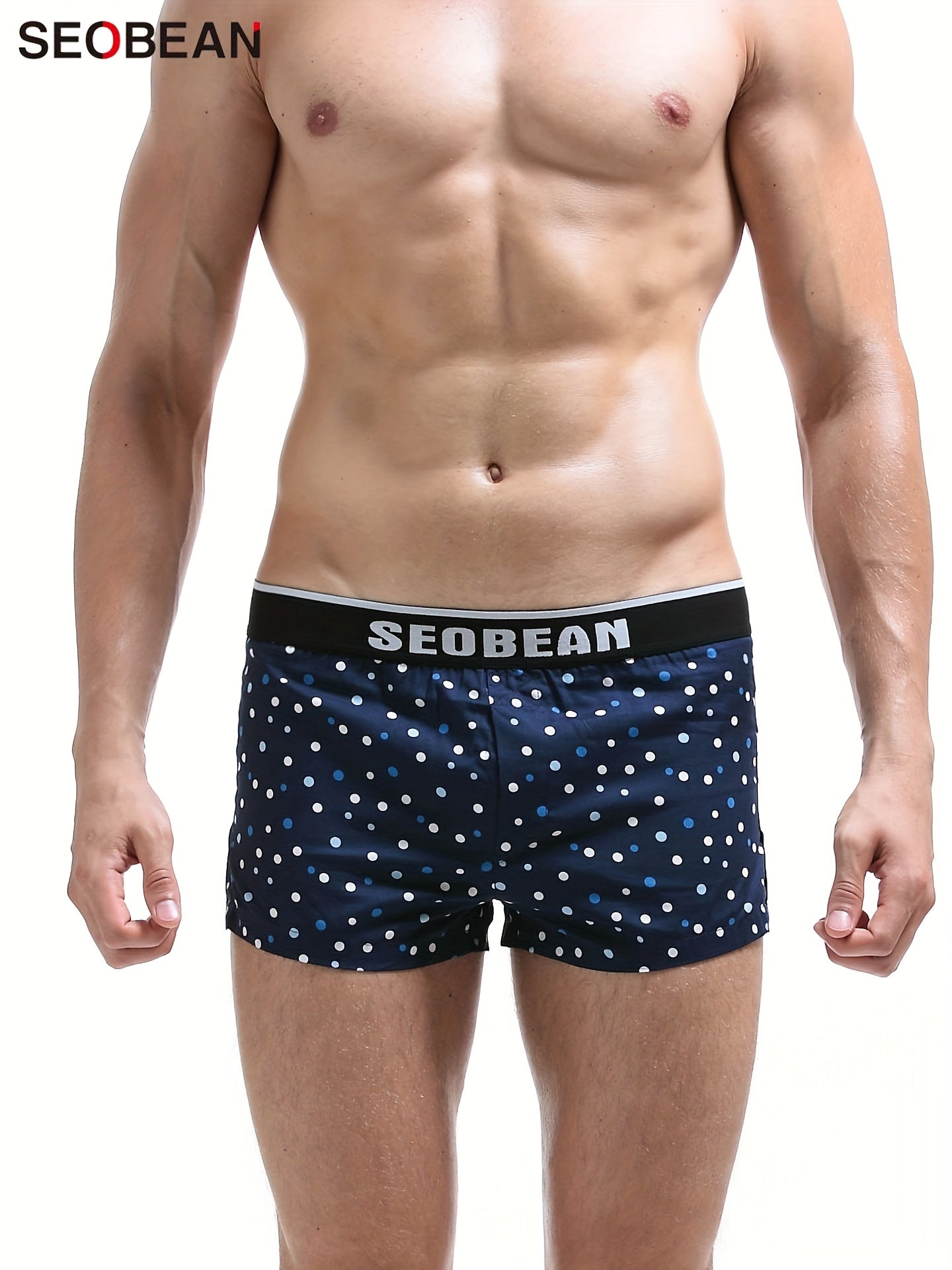 Men's Colorful Polka Dots Comfy Shorts Loose Pajama Bottoms