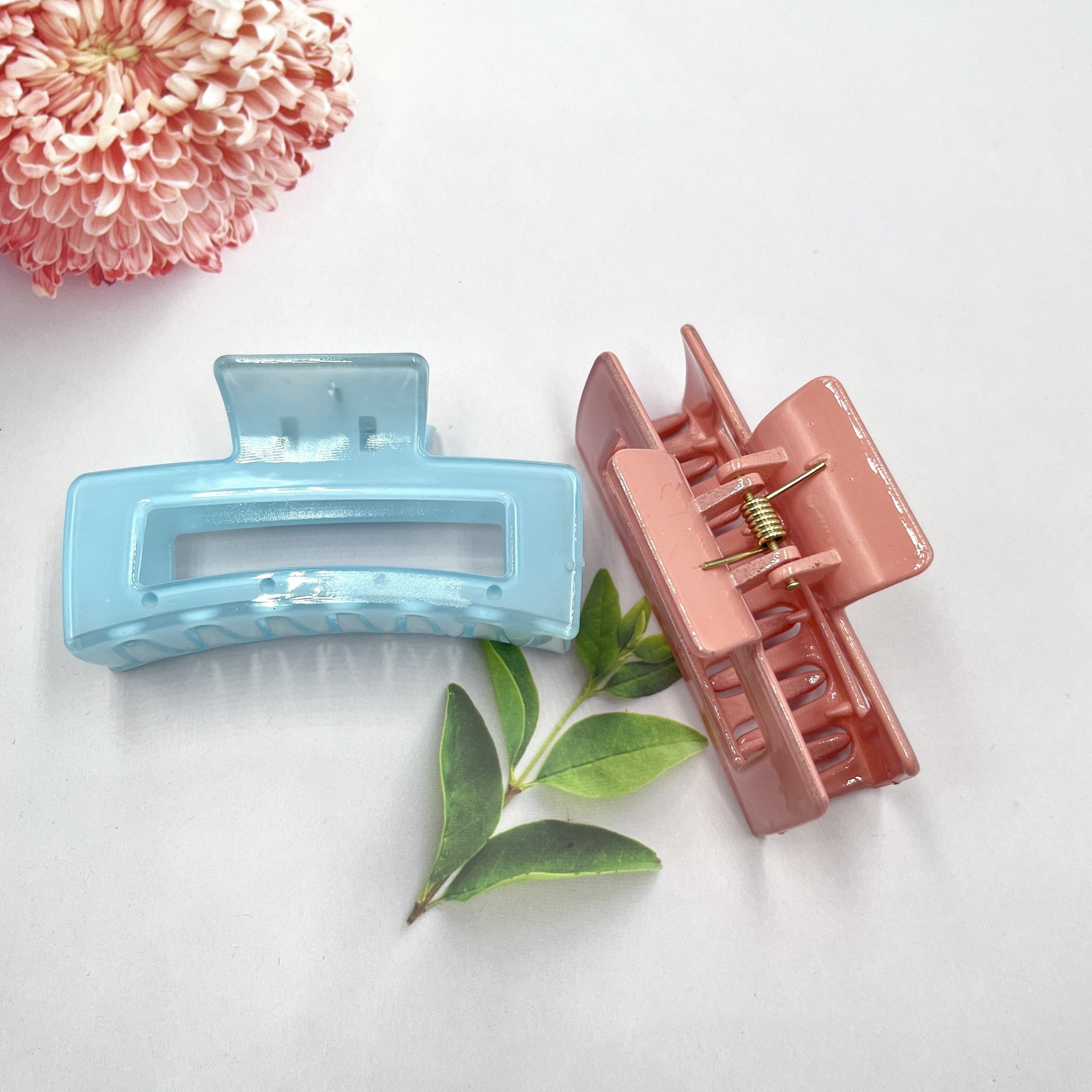 Square Hair Clips Claw Clips Decorative Hair Accessories For Girls