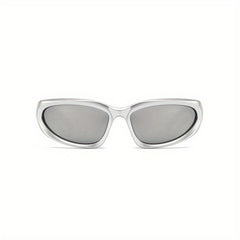 Y2K Mirror Lens Sunglasses Wrap Around Outdoor Glasses UV400