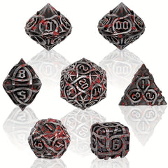 7pcs Metal Polyhedral Dice Set Christmas Gift