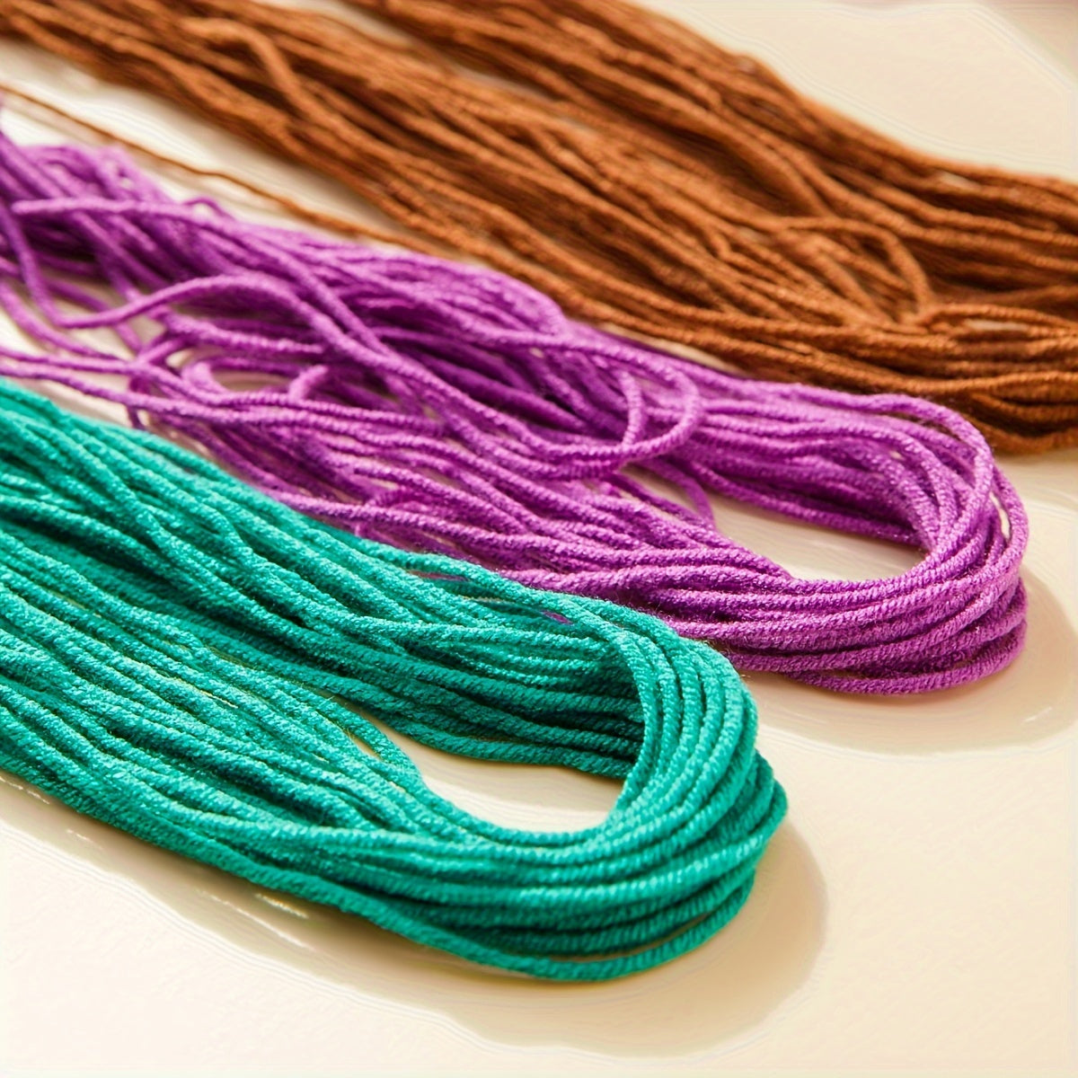 6pcs Beginner Crochet Yarn Easy to See Stitch Unisex Hand Knitting