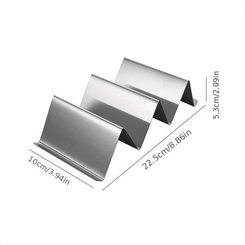 1pc Stainless Steel Taco Holder Reusable Taco Stand Rack S