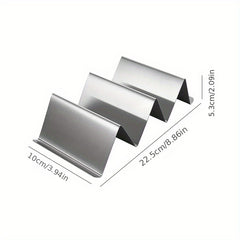 1pc Stainless Steel Taco Holder Reusable Taco Stand Rack S