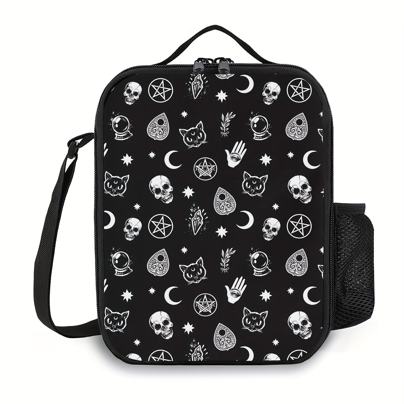 Funny Skeleton Insulated Lunch Bag Ice Pack Waterproof Picnic Bag