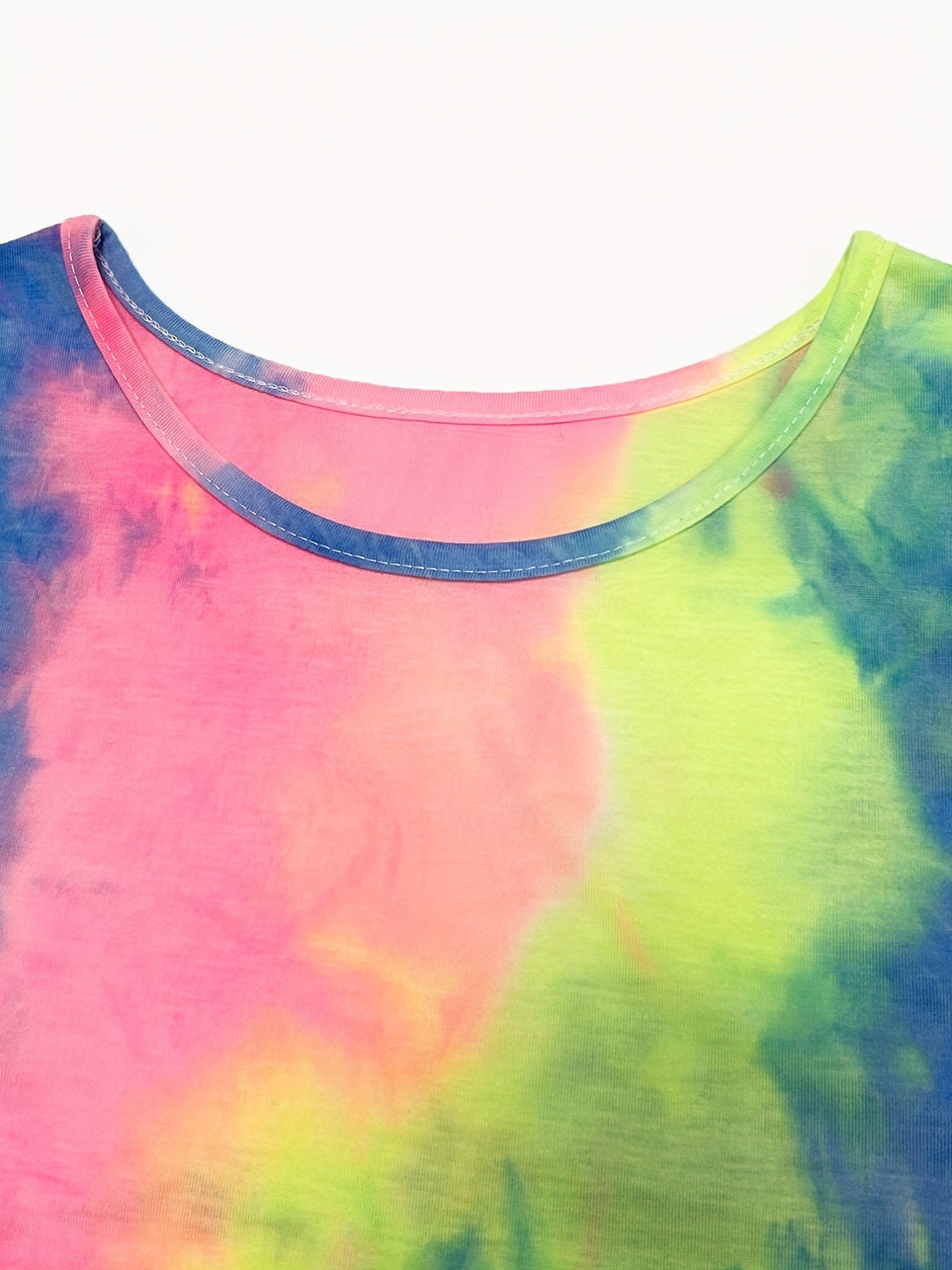 Tie Dye Print Tank Top Summer Sleeveless Top Women's Clothing
