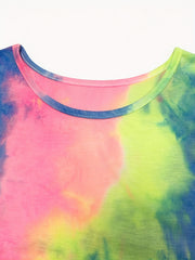 Tie Dye Print Tank Top Summer Sleeveless Top Women's Clothing