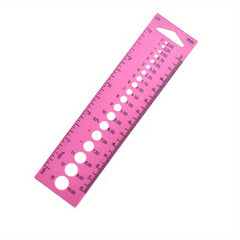Crochet Knitting Ruler Sweater Needle Gauge ABS Plastic Rulers