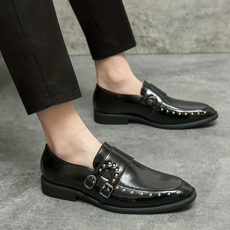 Men's Monk Loafers Lightweight Non Slip Dress Shoes