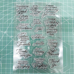 Transparent Silicone Holiday Stamp for Card Making