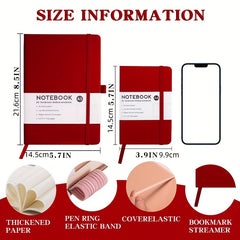 A5 A6 Red Strap Notebook Business Notepad
