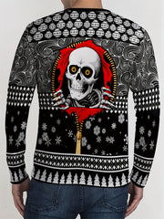 Skull & Geometry Men's 2 Piece Outfit Long Sleeve T-shirt & Sweatpants