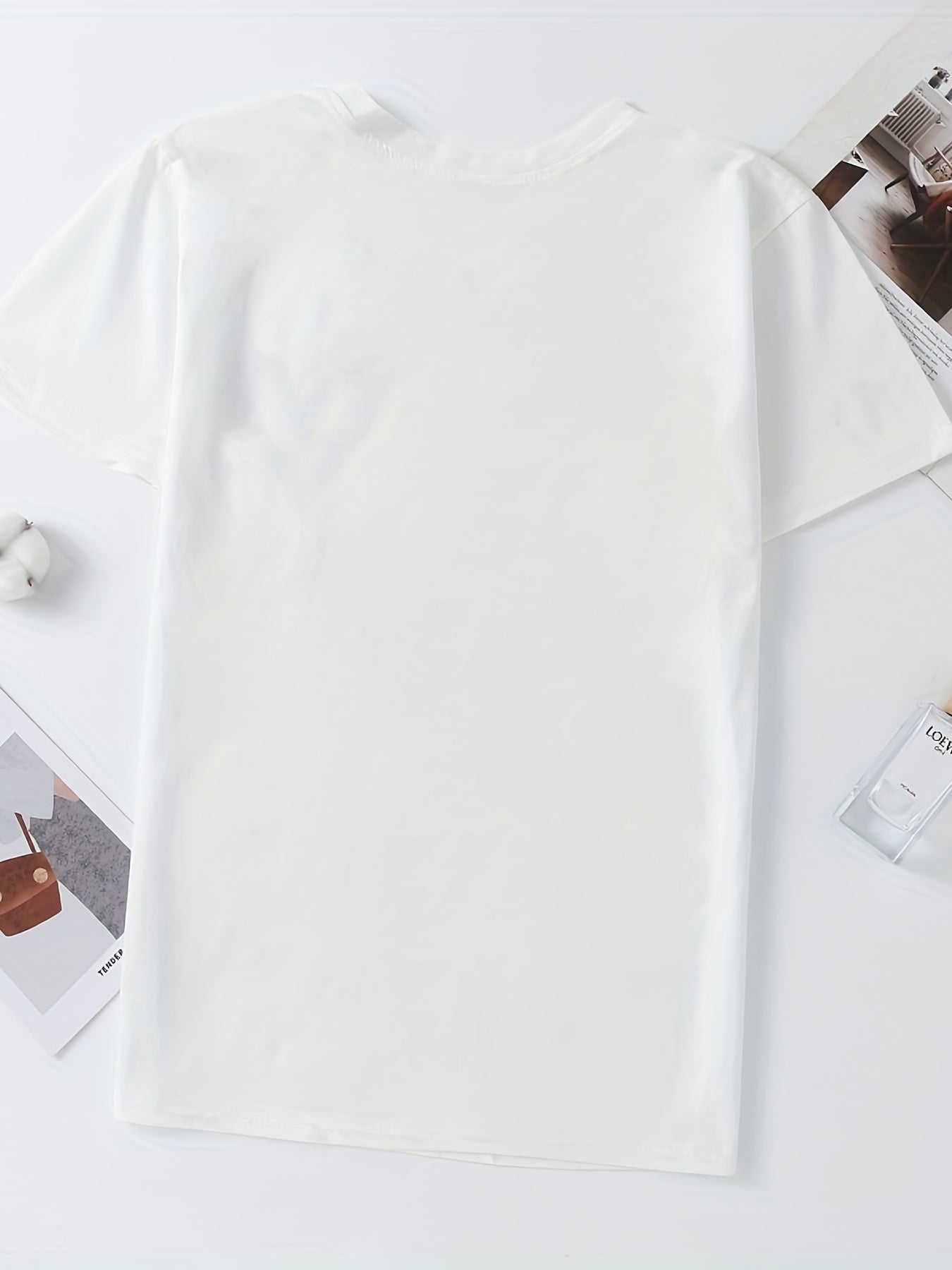 Letter Printed Crew Neck Casual Sports T-shirts