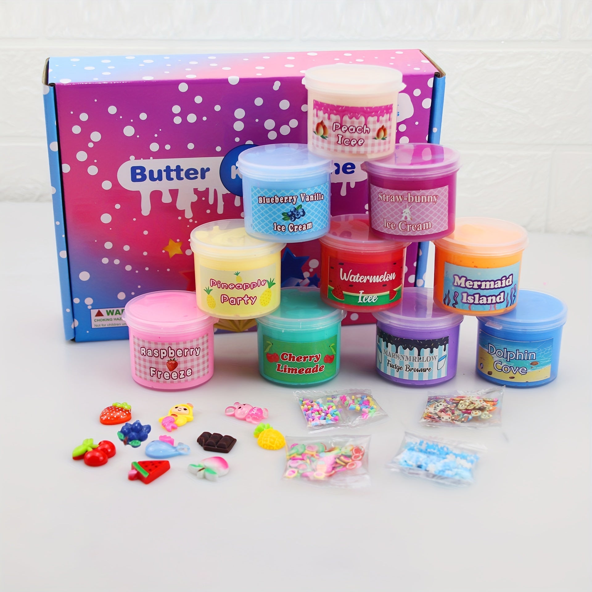 Butter Slime Kit - Party Favor for Girls & Boys - Stocking Stuffers & Toys