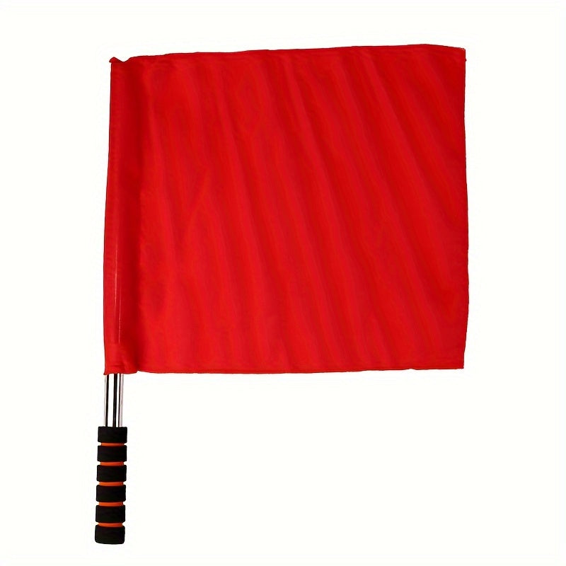 1pc Football Referee Flag Railway Signal Flag Track And Field Referee Sport Tool
