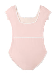 Girls Comfy Cotton Ballet Leotard Romper Dance