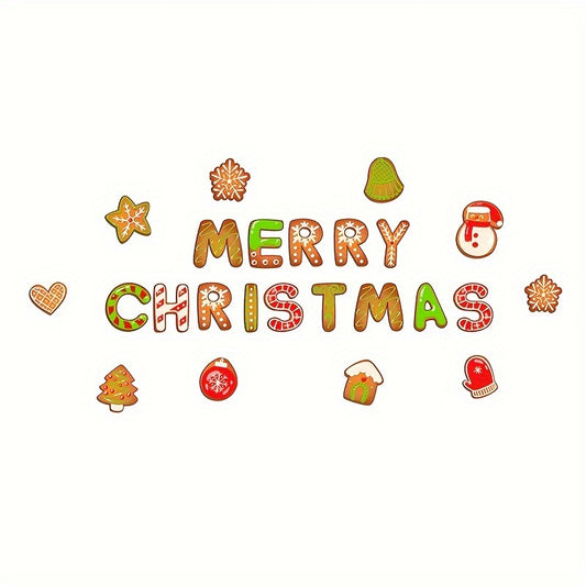 Christmas Decor Refrigerator Stickers Holiday Party Magnetic Waterpr