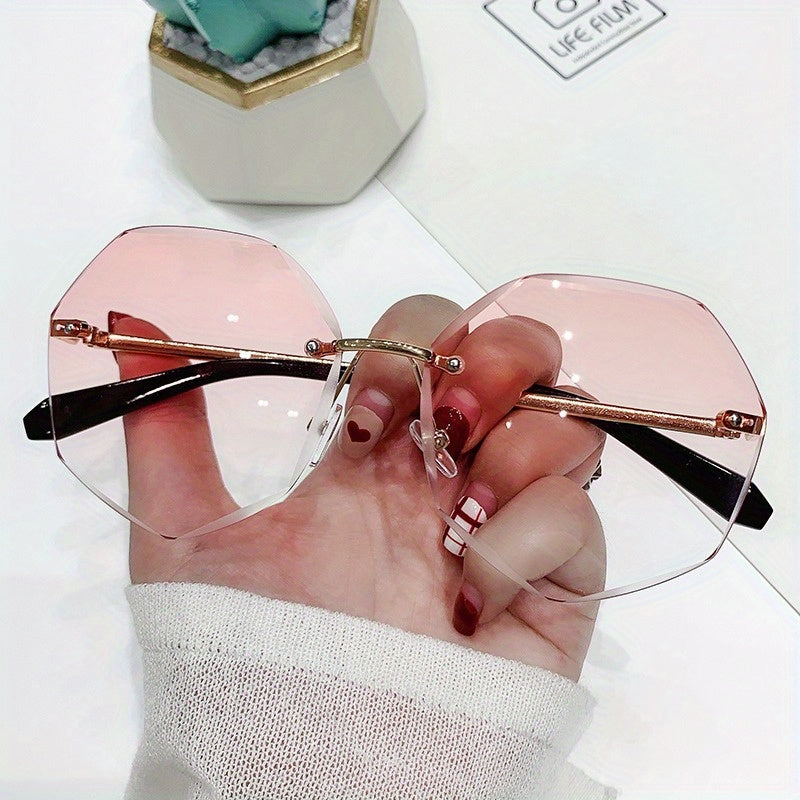 Polygon Gradient Lens Sunglasses UV400