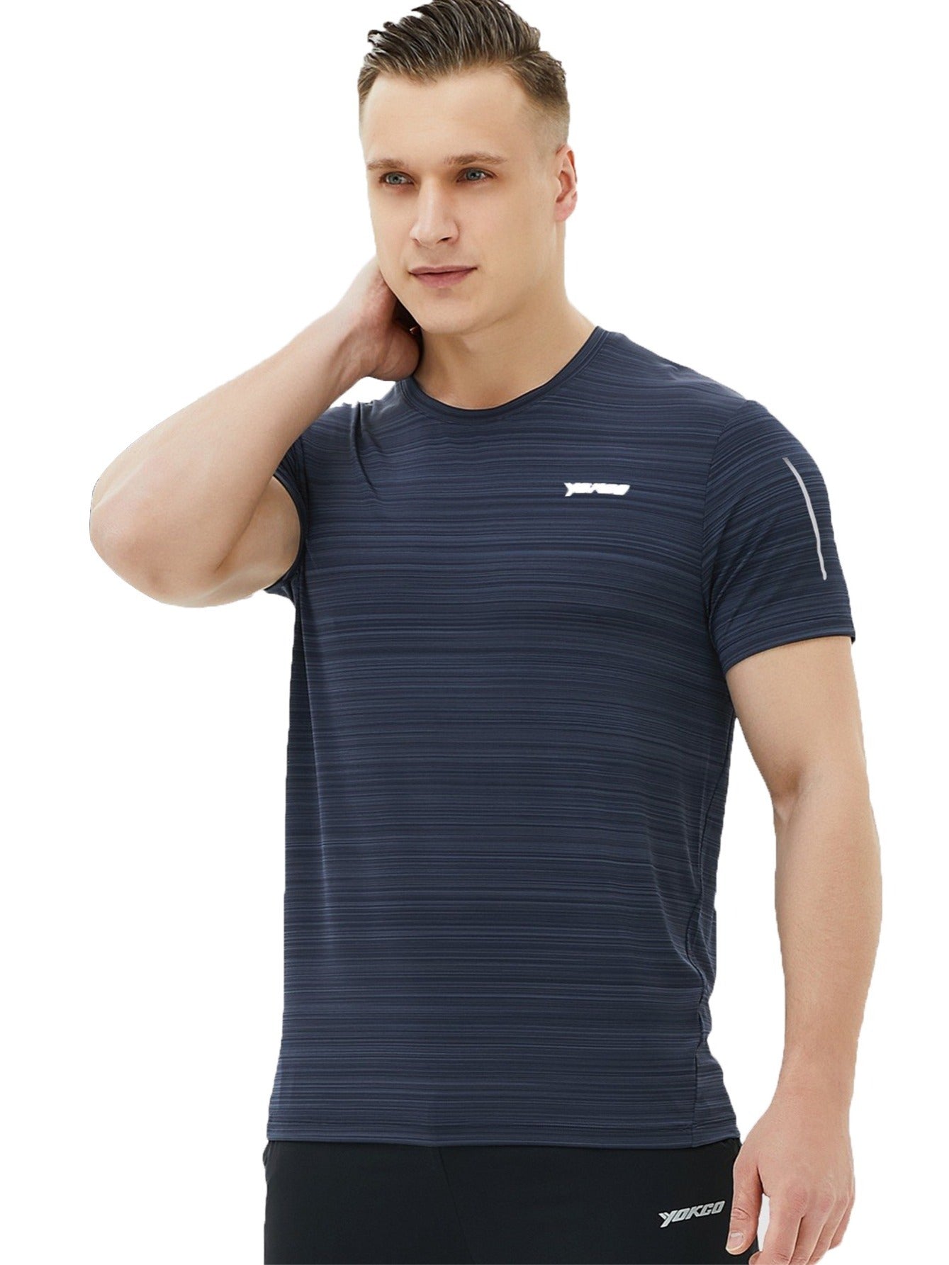 YOKGO Men's Quick Drying Sports Shirt for Running Golf
