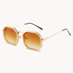 Men's Steampunk Polygon Sunglasses for Street Photography